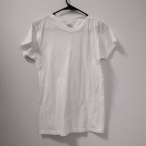 Tultex White T-shirt For Boys Size Medium